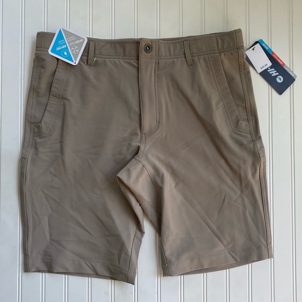 Tan Men’s Water Repellent Hi Tec Shorts - Size 34